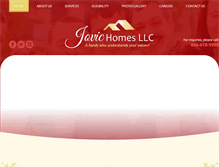 Tablet Screenshot of jovichomes.com